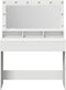 vidaXL - Witte - Kaptafel - met - LED-verlichting - - - 100x41x135 - cm