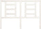 vidaXL - Hoofdbord - 141x4x100 - cm - massief - grenenhout - wit