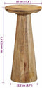 vidaXL - Bijzettafel - Ø30x60 - cm - massief - mangohout