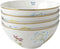 Laura Ashley Heritage Collectables Kommen set van 4 - Schaaltjes - Ø16cm - Cobblestone Pinstripe