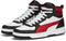 PUMA Rebound JOY - Hoge sneakers - SoftFoam+ inlegzool - White/ForAllTimeRed/Black - Maat 45