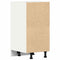 vidaXL - Onderkast - 40x44,5x81,5 - cm - bewerkt - hout - wit