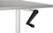 DESTINAS - Verstelbaar bureau - Grijs/Wit - Spaanplaat