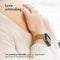 imoshion Milanees magnetisch bandje - Geschikt voor Apple Watch 1, 2, 3, 4, 5, 6, 7, 8, 9, 10 (42 mm), SE - 38/40/41 mm - Goud - M