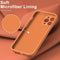 Lunso - Geschikt voor iPhone 15 Pro Max - Hoesje Flexibel silicone Backcover - Oranje