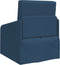 vidaXL - Vloersofa - Bed - 2-in-1 - Blauw - 65x80x83 - cm - Stof
