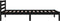 vidaXL - Bedframe - massief - grenenhout - zwart - 90x200 - cm