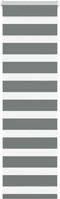 vidaXL - Zebra - rolgordijn - 40x150 - cm - stofbreedte - 35,9 - cm - donkergrijs
