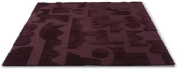 Vloerkleed Brink & Campman Mural Burgundy 121100 - maat 140 x 200 cm