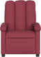 Fauteuil verstelbaar stof wijnrood