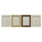 Fotolijsten Home ESPRIT Beige Natuurlijk Kristal polyestyreen Scandinavisch 20,5 x 2 x 25,5 cm (4...