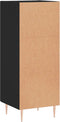 vidaXL - Dressoir - 34,5x34x90 - cm - bewerkt - hout - zwart