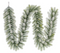 Black Box Trees - Guirlande Nigata - Realistische Takken Besneeuwd - 270 x 20 cm - PE - Groen/Wit