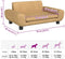 vidaXL - Hondenmand - 70x45x33 - cm - fluweel - bruin