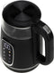 Adler - Waterkoker - Elektrische glas waterkoker 1.7L - Temperatuurregeling - LED-display, AD 1305 bs - Zwart en zilver