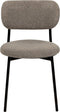 Set van 2 eetkamerstoelen CASEY Bouclé Taupe