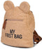 Childhome My First Bag - Kinderrugzak - Superzachte Teddy Stof - Bruin