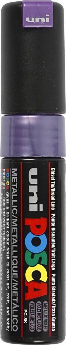 uni-ball Paint Marker op waterbasis Posca PC-8K paars metaal