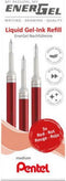 Gelschrijvervulling pentel lr7 energel m 3st rood