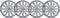 Spyder Pro - Wieldoppenset - 17 Inch - Zilver (4 stuks)