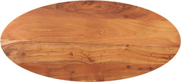 vidaXL - Tafelblad - ovaal - 140x60x2,5 - cm - massief - acaciahout