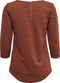 JDYSAGA 34 ZIP TOP JRS NOOS - Top met driekwart mouwen - Rits achterzijde - Normale pasvorm