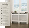 Tectake Radiatorombouw Vila - Radiatorafdekking - Lamellenontwerp - Wit - 152,5x19x82cm