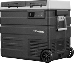 Steamy SECUD65 - Elektrische Compressor Koelbox - Dual Zone - 57 liter - 12V en 230V - Zwart