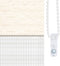 vidaXL - Zebra - rolgordijn - 70x100 - cm - stofbreedte - 65,9 - cm - marmerbeige