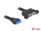 Delock 82941 - USB 3.0 Pin Header Kabel - 2x USB 3.0-A Vrouw - Blauw