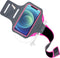 Mobiparts Comfort Fit Sport Armband - Apple iPhone 12/12 Pro - Lichtgewicht ademend materiaal - Neon Pink