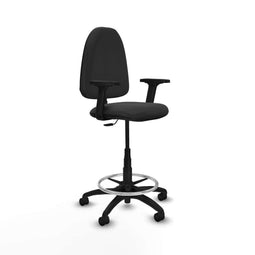 Piqueras y Crespo B2D01RN - Bureaustoel - Hoogteverstelbaar met armleuning - Donker grijs