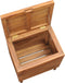 vidaXL - Wasmand - 30x30x45 - cm - massief - teakhout