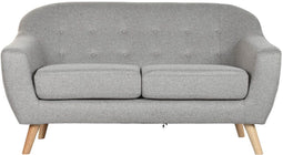 Home ESPRIT - Sofa 2-zitsbank - Scandi ontwerp - Grijs Crème 146 x 84 x 82 cm