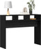vidaXL - Consoletafel - Zwart - Eiken - 105x30x80 - cm - Geengineerd - Hout