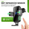 iSetchi GripGo - Telefoonhouder Auto - Qi Draadloze Oplader 15 Watt - Zwart