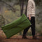 SoBuy OGS61-L-GR - Opvouwbaar Campingbedje - 3 in 1 met anti-UV dak en opblaasbare matras - Donkergroen (2 personen)
