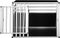 Eugad aluminium hondentransportbox - 92 x 65 x 66 cm - stevige autobox - zwart en grijs