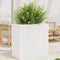 vidaXL - Plantenbak - 70x40x68,5 - cm - massief - grenenhout - wit
