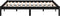 vidaXL - Bedframe - massief grenenhout - 200x200 cm - zwart