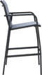 vidaXL - Tuinbarstoelen - 4 - st - textileen - grijs