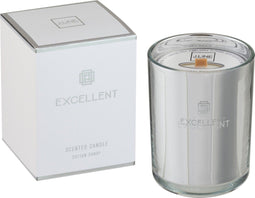 J-Line geurkaars Excellent - Cotton Candy - glas - zilver - small - 50U