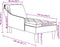 vidaXL - Chaise - longue - met - kussen&rechterarmleuning - kunstleer - legergroen