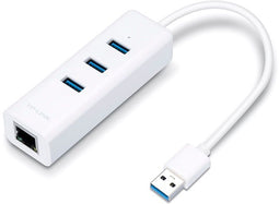TP-Link UE330 - USB 3.0 3 Poort Hub & Gigabit Ethernet Adapter 2 in 1