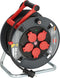 Brennenstuhl Professional 300 KU 4100 - Kabelhaspel 40m - 5 spatwaterdichte contactdozen - zwart