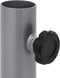 vidaXL - Parasolvoet - voor - Ø32/34/38 - mm - stok - staal - zilverkleurig