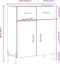 vidaXL - Dressoir - 69,5x34x90 - cm - bewerkt - hout - sonoma - eikenkleurig
