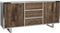 Richmond Interiors Dressoir Kensington 2-deuren 3-laden incl. glas (Silver)