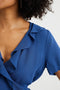 WE Fashion - Overslagtop - Ruches V-hals Korte mouwen - XL