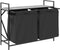 vidaXL - Wasmand - 2 - vakken - met - plank - grijs - sonoma - eiken